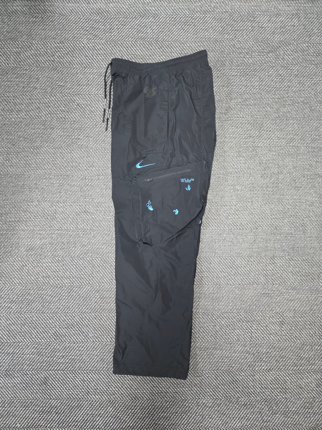 나이키 x 오프화이트 NRG 트랙 팬츠 블랙 아시아 카고팬츠 상품이미지1