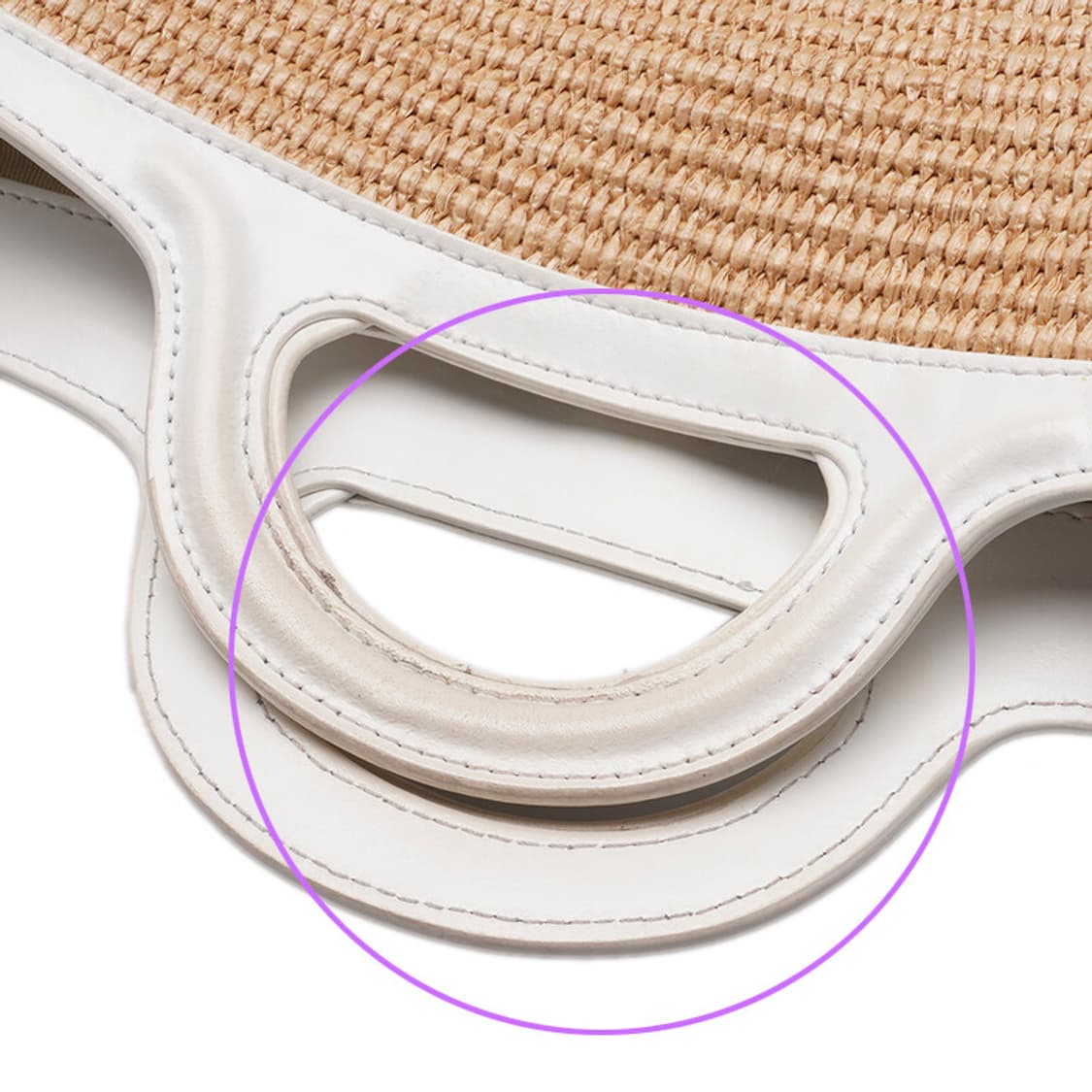 (중고) 마르니 화이트 베이지 라피아 트로피칼 스몰 토트백 상품이미지5