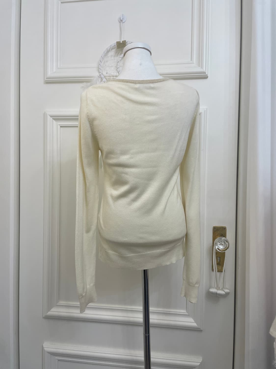 creamivory beige glitter pearl point kni 상품이미지3