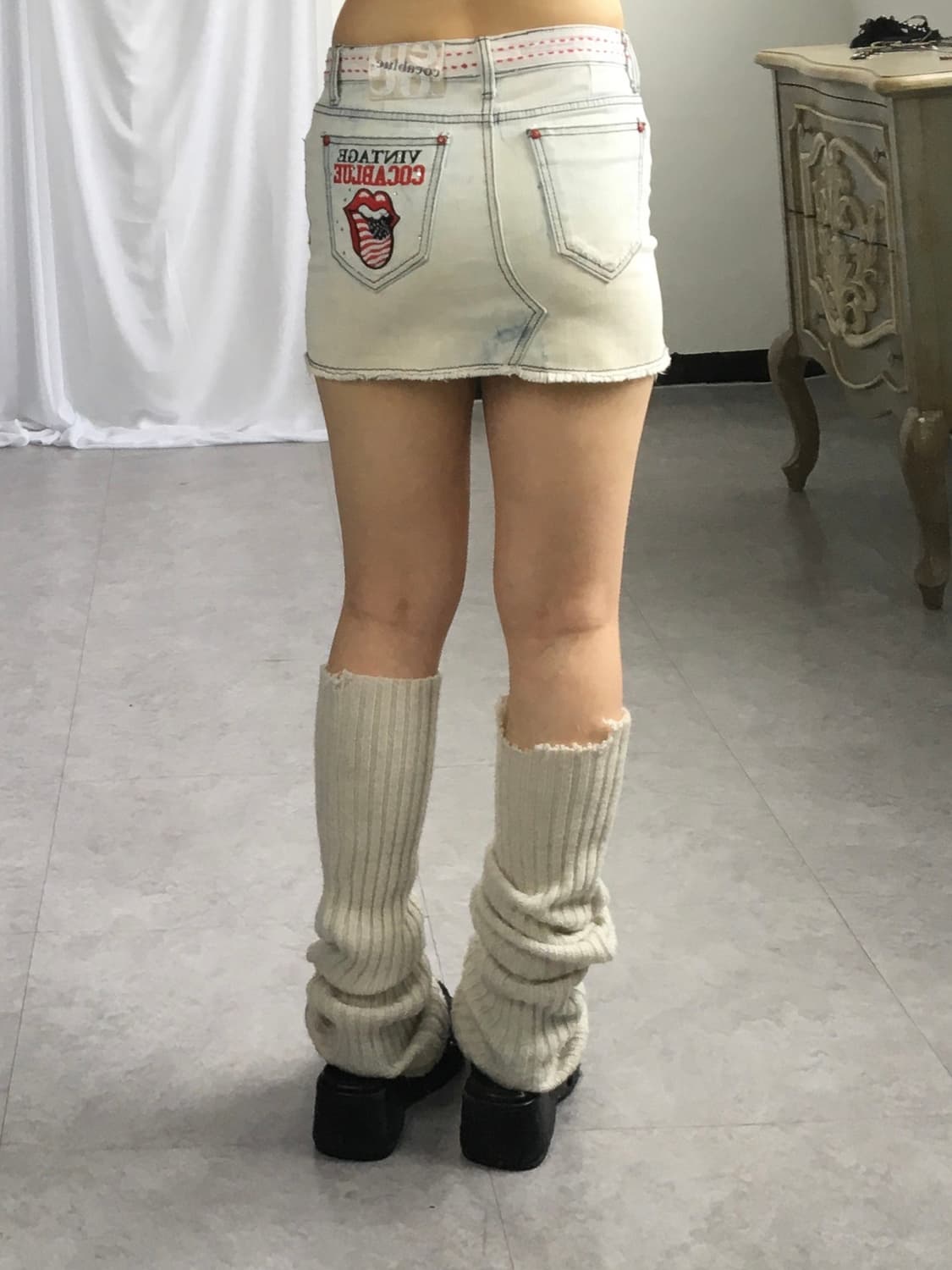 Back pocket point mini skirt 상품이미지7