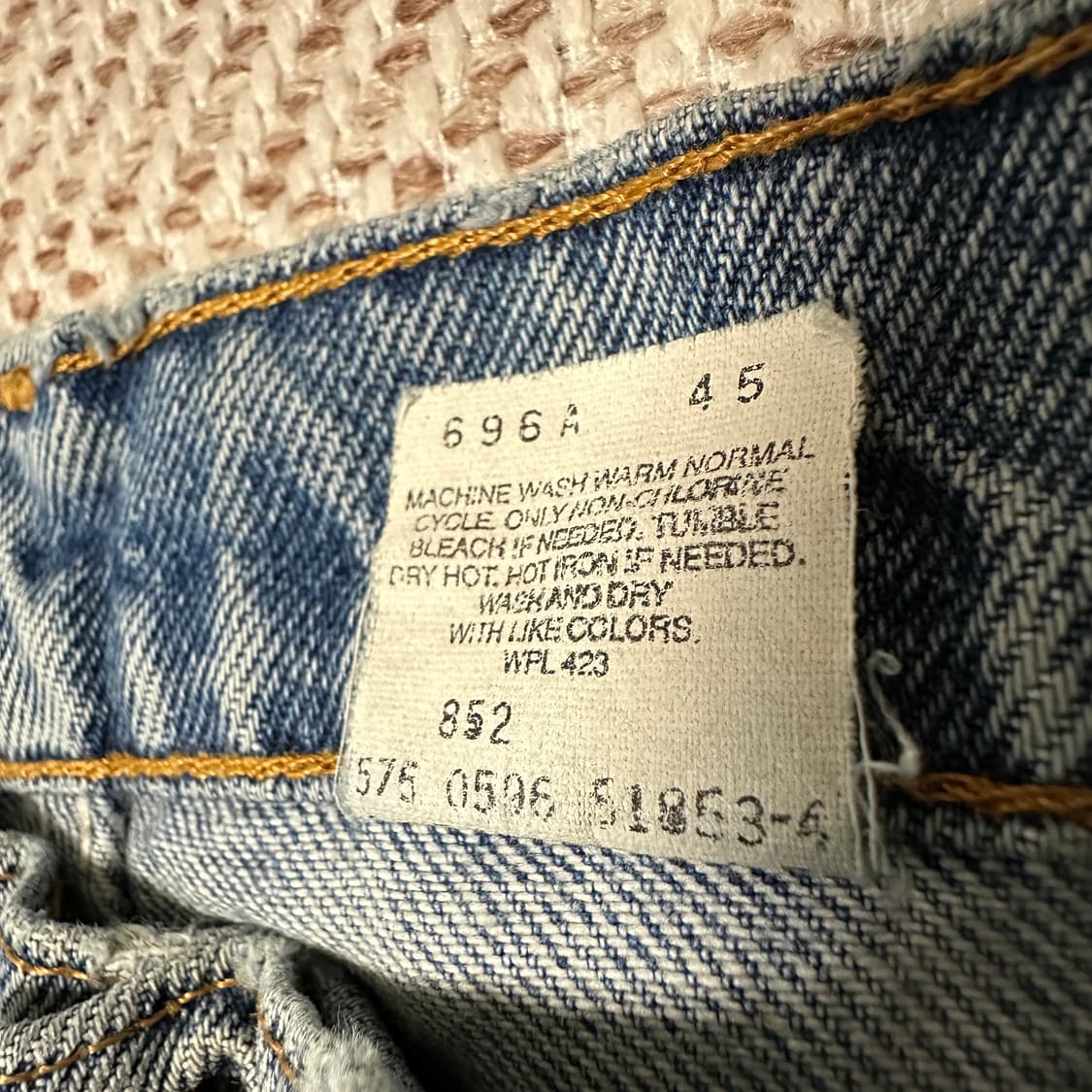 LEVI'S 517 90's usa made orangetab denim 상품이미지4