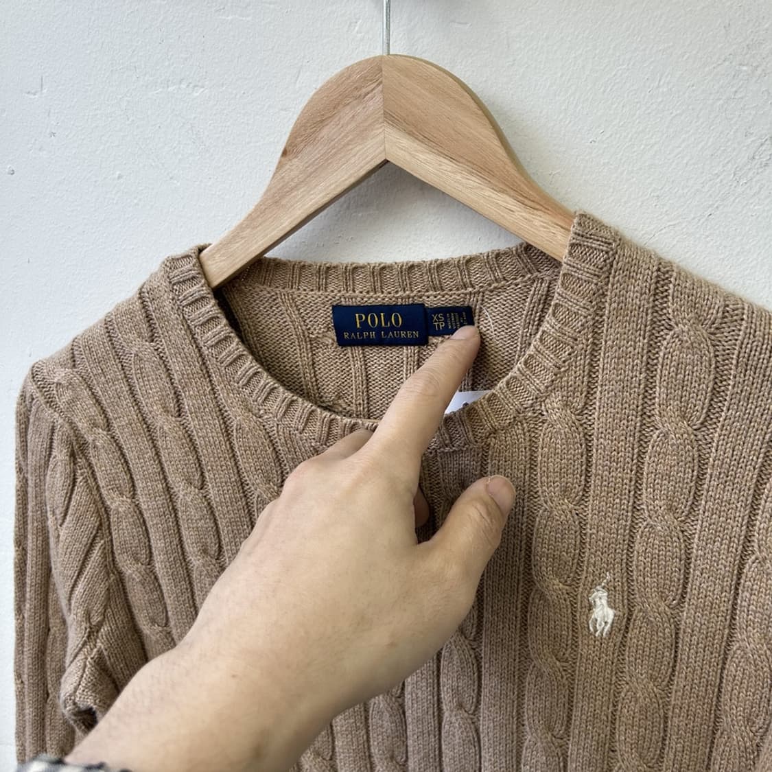 15598 - 폴로 랄프로렌 베이지 케이블 니트 상품이미지3