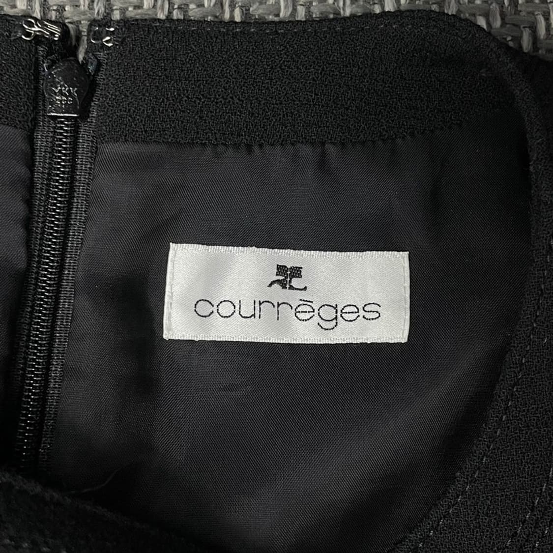 꾸레쥬 모직 블랙 원피스 v0140 상품이미지7