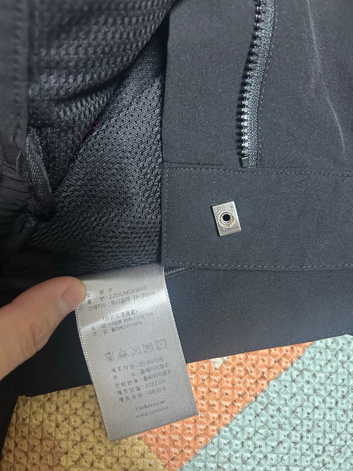 (0) 언더마이카 암셀 멀티 테이핑 티쓰 팬츠 레이븐 블랙 상품이미지4