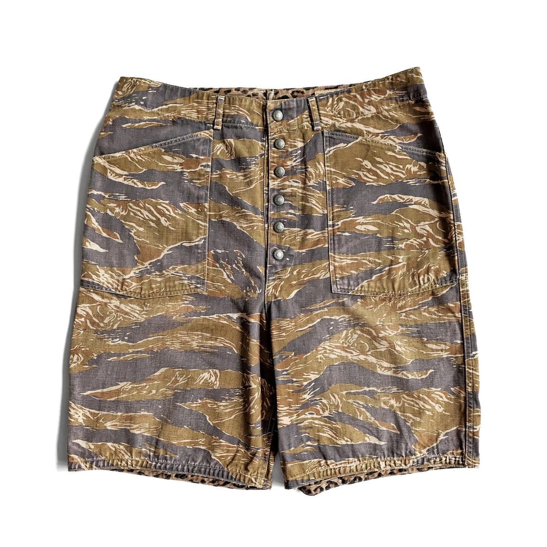 캐피탈 리버시블 카모 레오파드 숏츠 반바지 4사이즈 상품이미지2