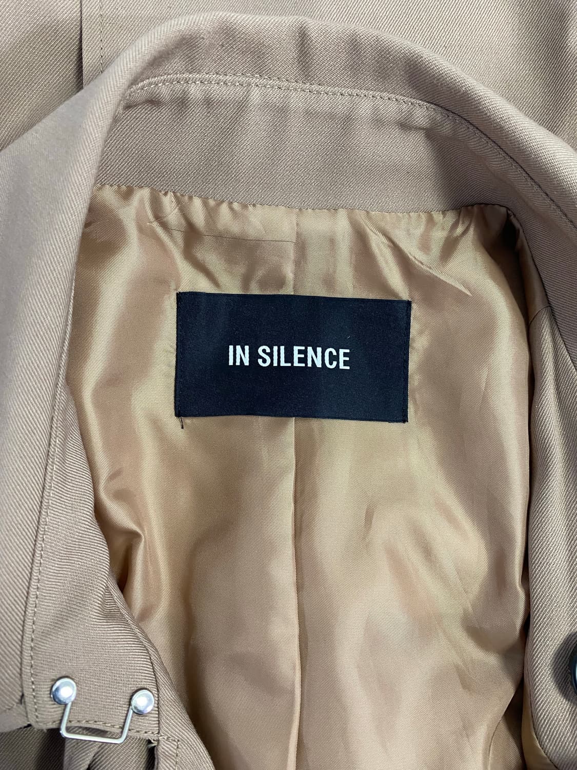 인사일런스 더블 트렌치 울 롱코트 M 상품이미지6