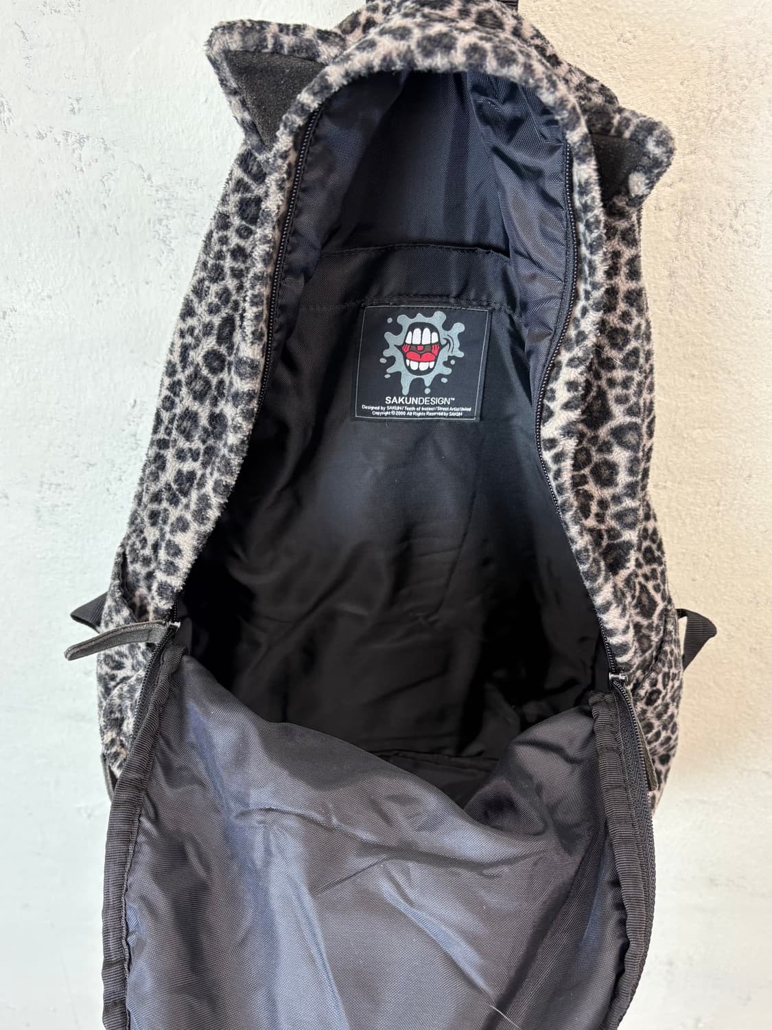 사쿤 올드스쿨 Y2K 레오파드 백팩 상품이미지6