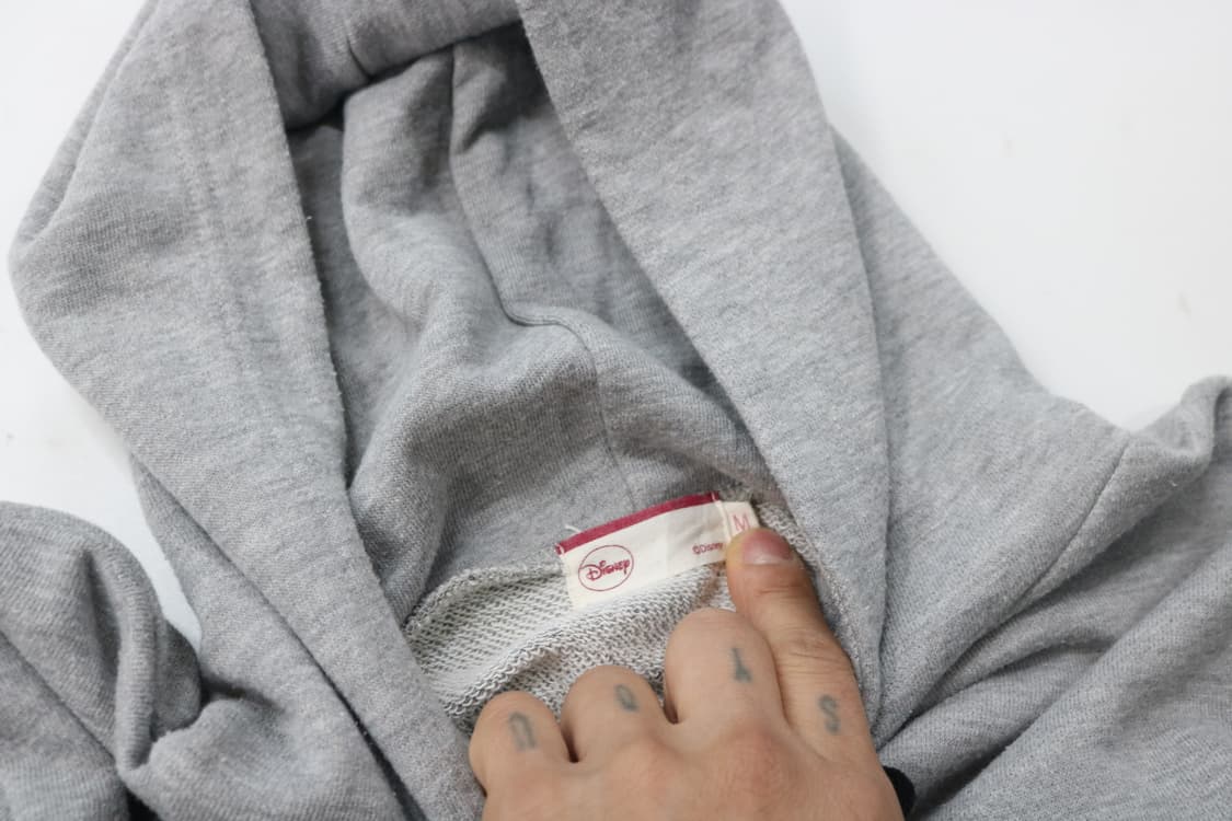 Disney 디즈니 빈티지 미니마우스 사뿐 자수 그레이 후드티 (M) 상품이미지5