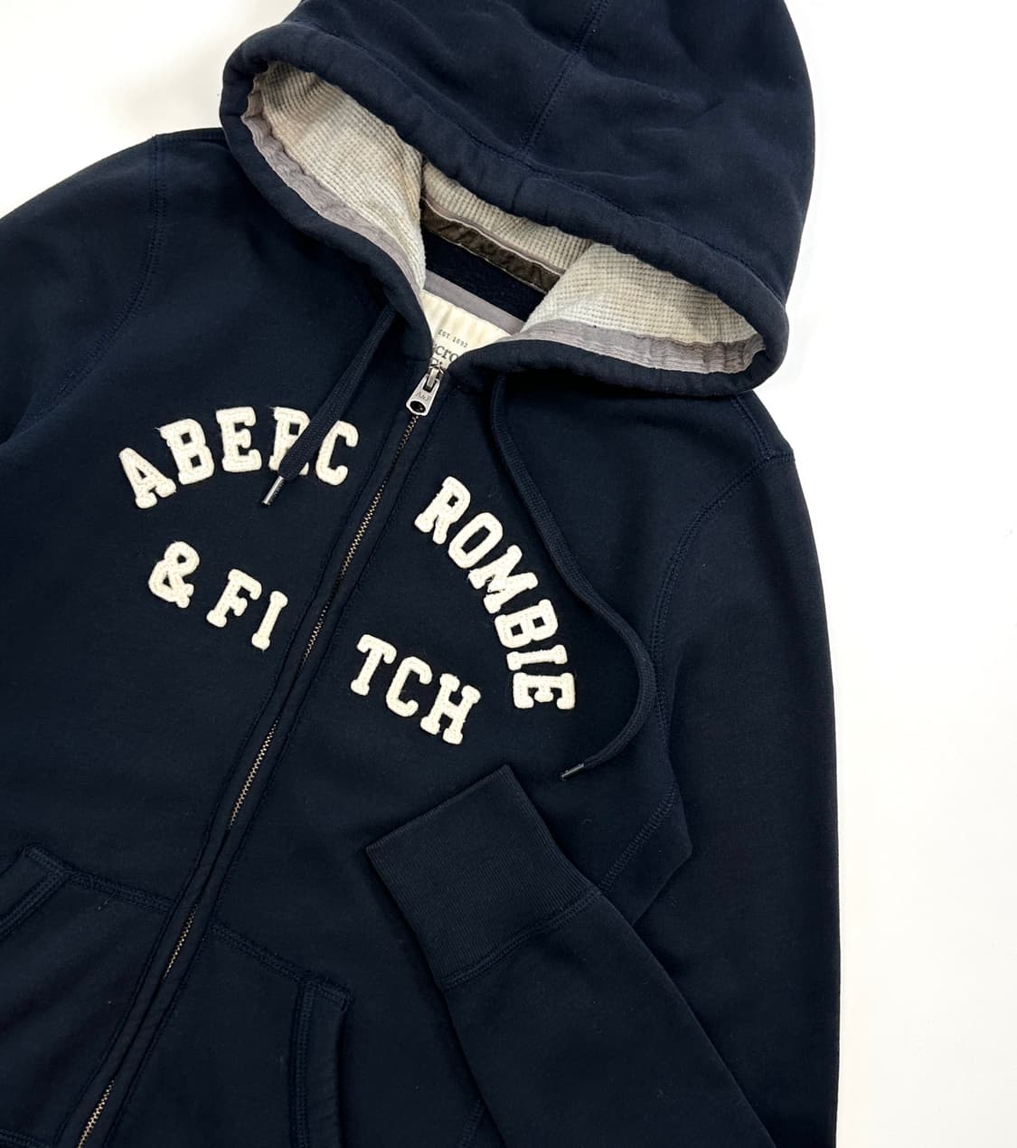 아베크롬비 y2k 슬림 후드집업 (M 네이비) 상품이미지1