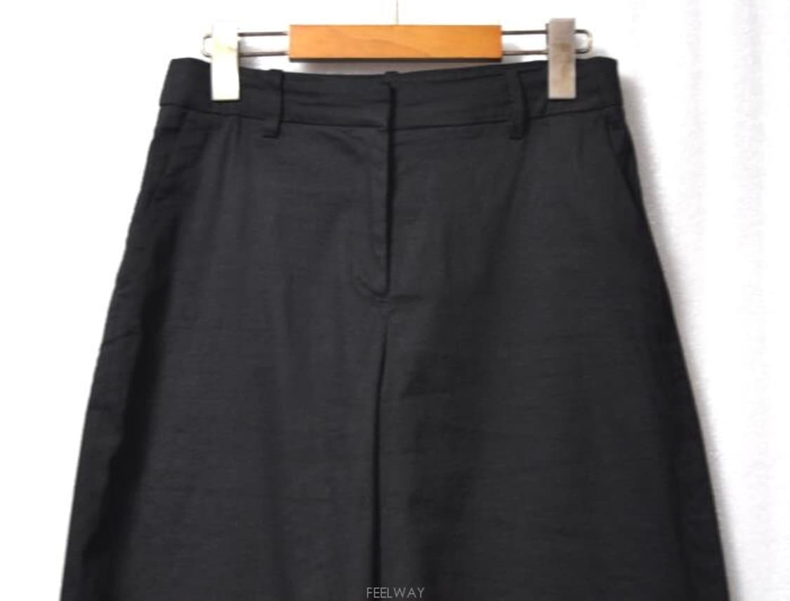 띠어리/여성8부린넨혼방와이드팬츠(허리24~25) 상품이미지3