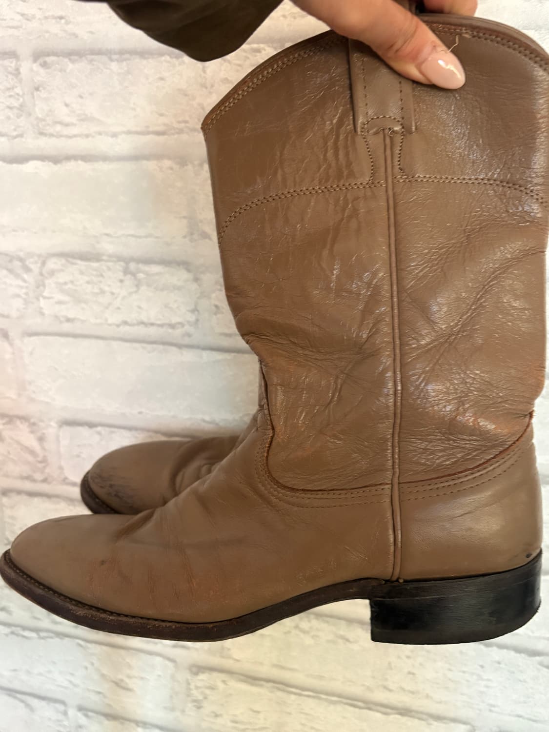 Brown leather boots  상품이미지1