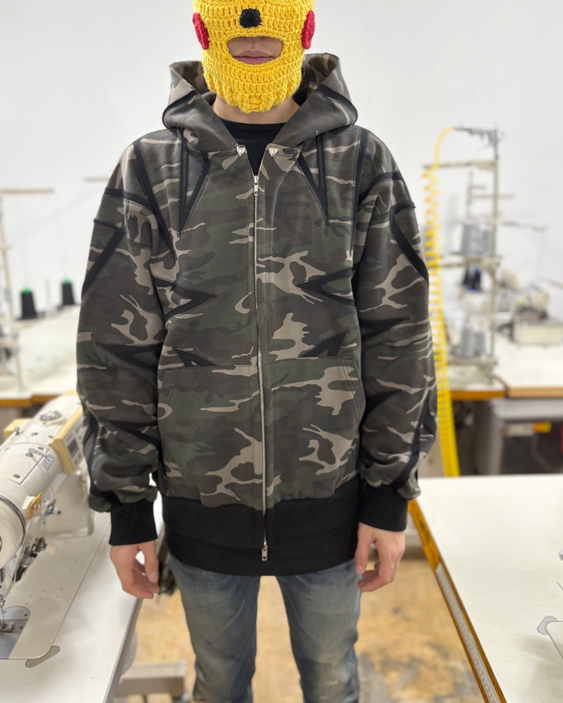 컷로우 밀리터리 패널후디 상품이미지7