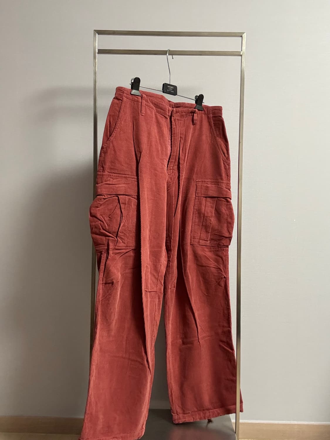 선데이프룻츠마켓 핑크 코듀로이 카고팬츠 free 상품이미지2