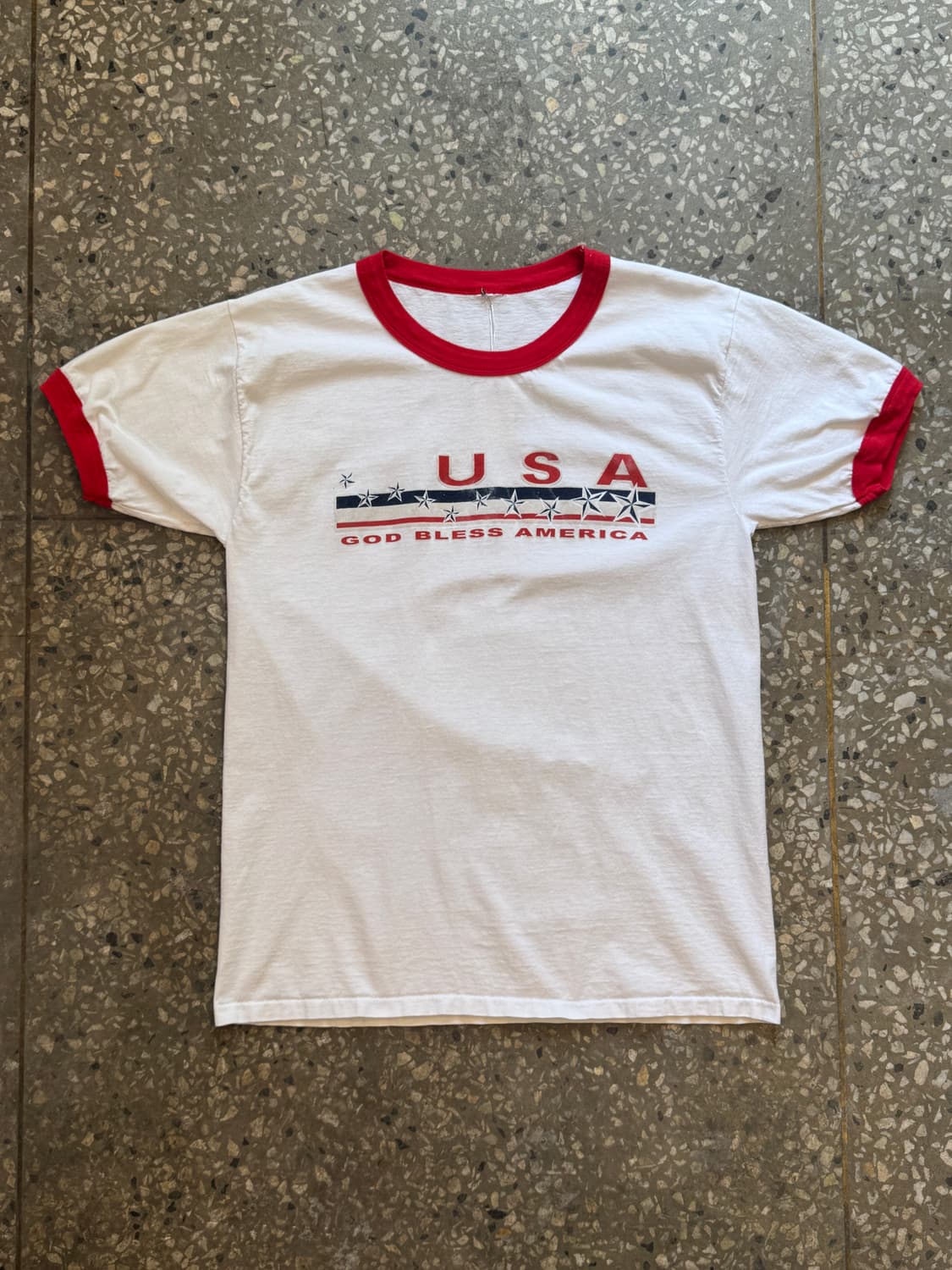 90s 싱글스티치 USA 링거 티셔츠(HT25) 상품이미지1