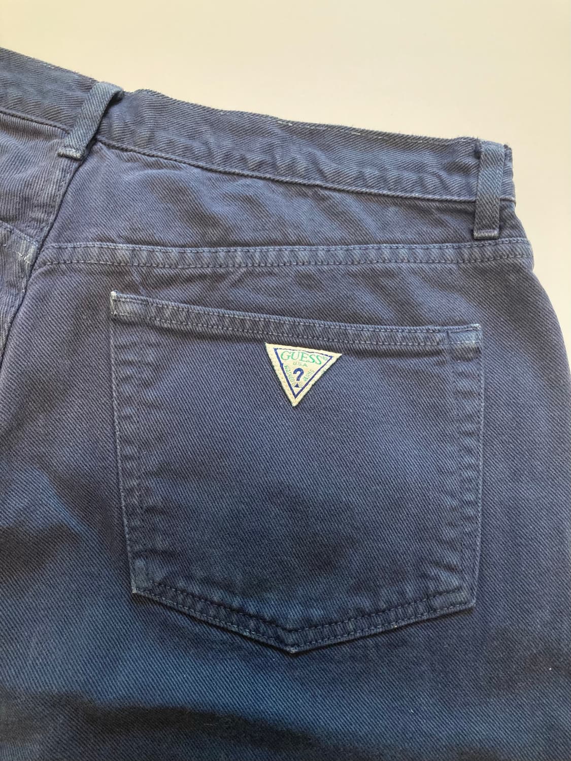 90s usa made 게스 다잉 데님 숏츠 상품이미지5