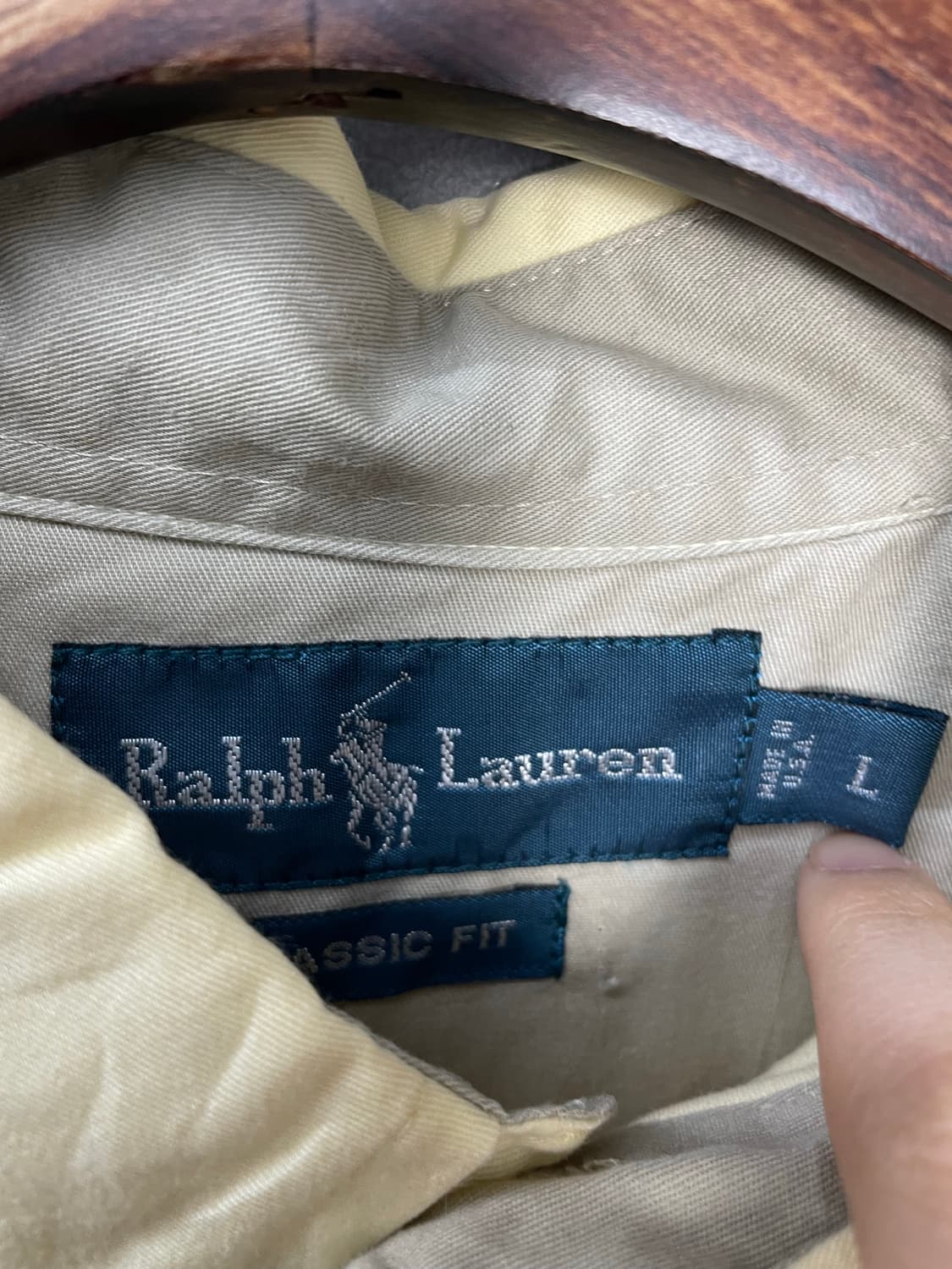 폴로 랄프로렌 옐로우 셔츠 H1980 상품이미지5