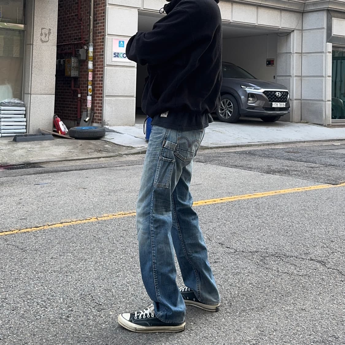 00s 리바이스 JPN 505 데님 카펜터 팬츠 상품이미지2