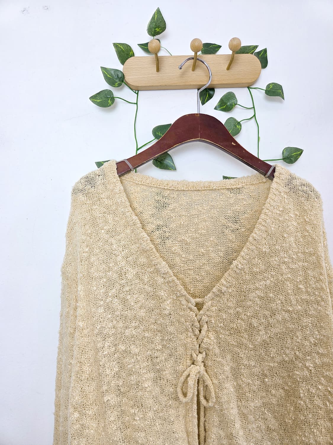 버터빛 아일렛 니트 상품이미지2