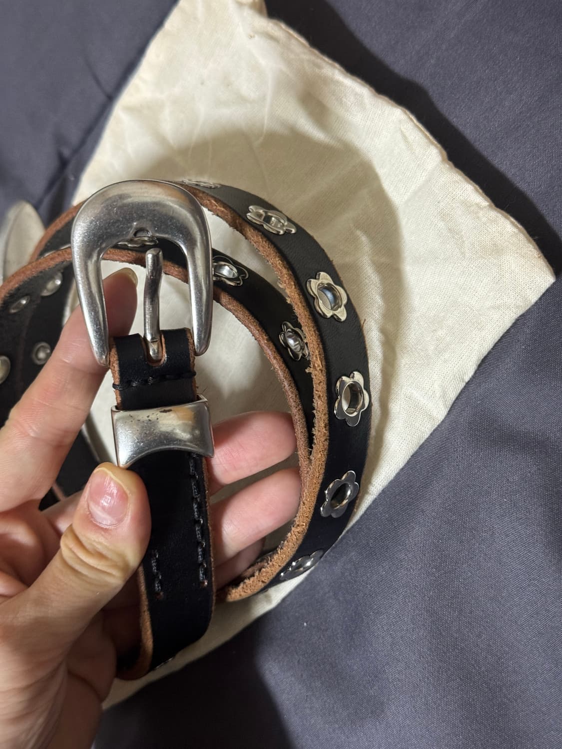 Our Legacy 아워레가시 플라워 스터드 벨트 (80) 상품이미지5