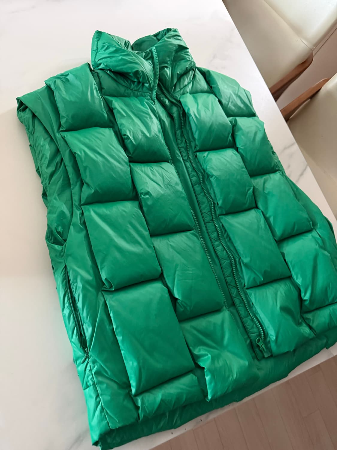 보테가스타일 패딩 조끼 XL  상품이미지1