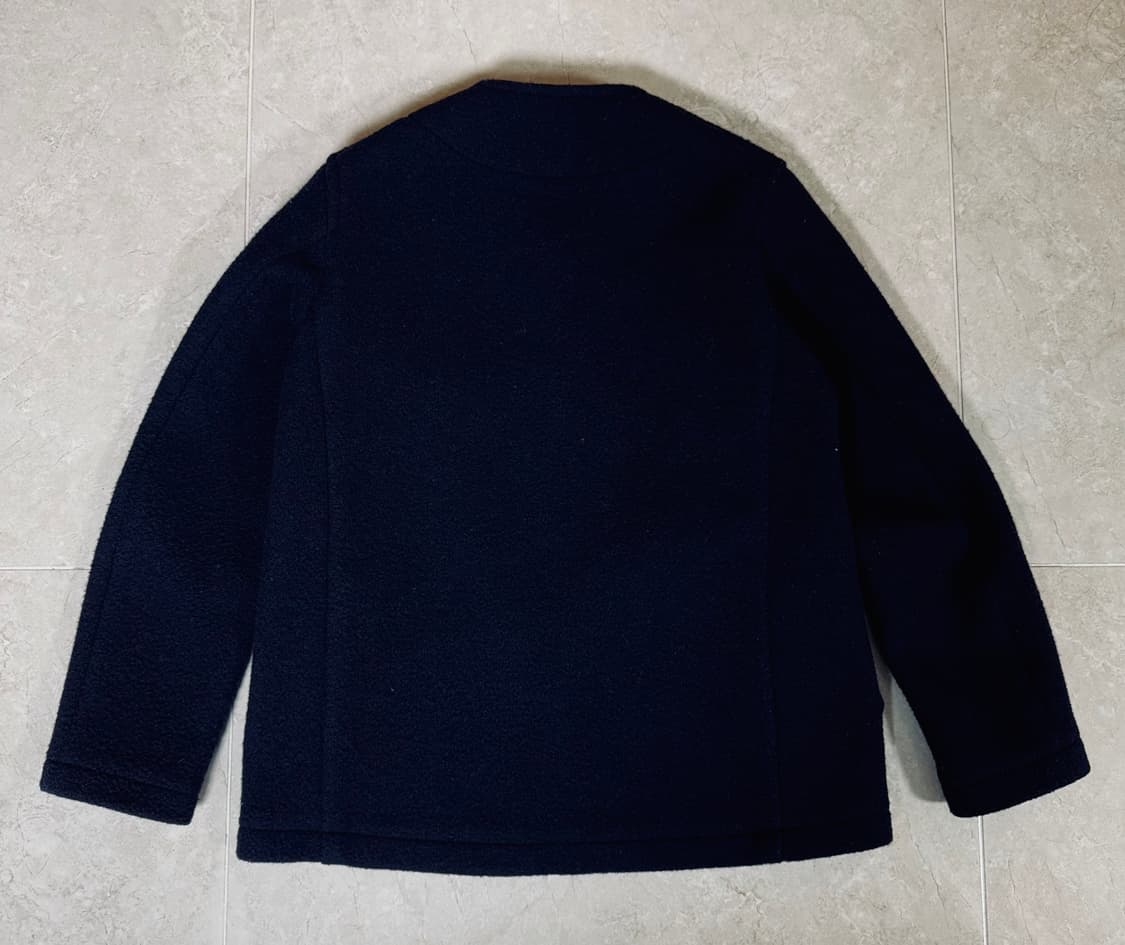 단톤 노카라 울자켓 네이비 상품이미지2