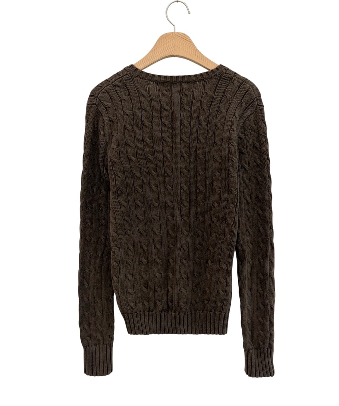 폴로 브이넥 니트 브라운 (S)  상품이미지8