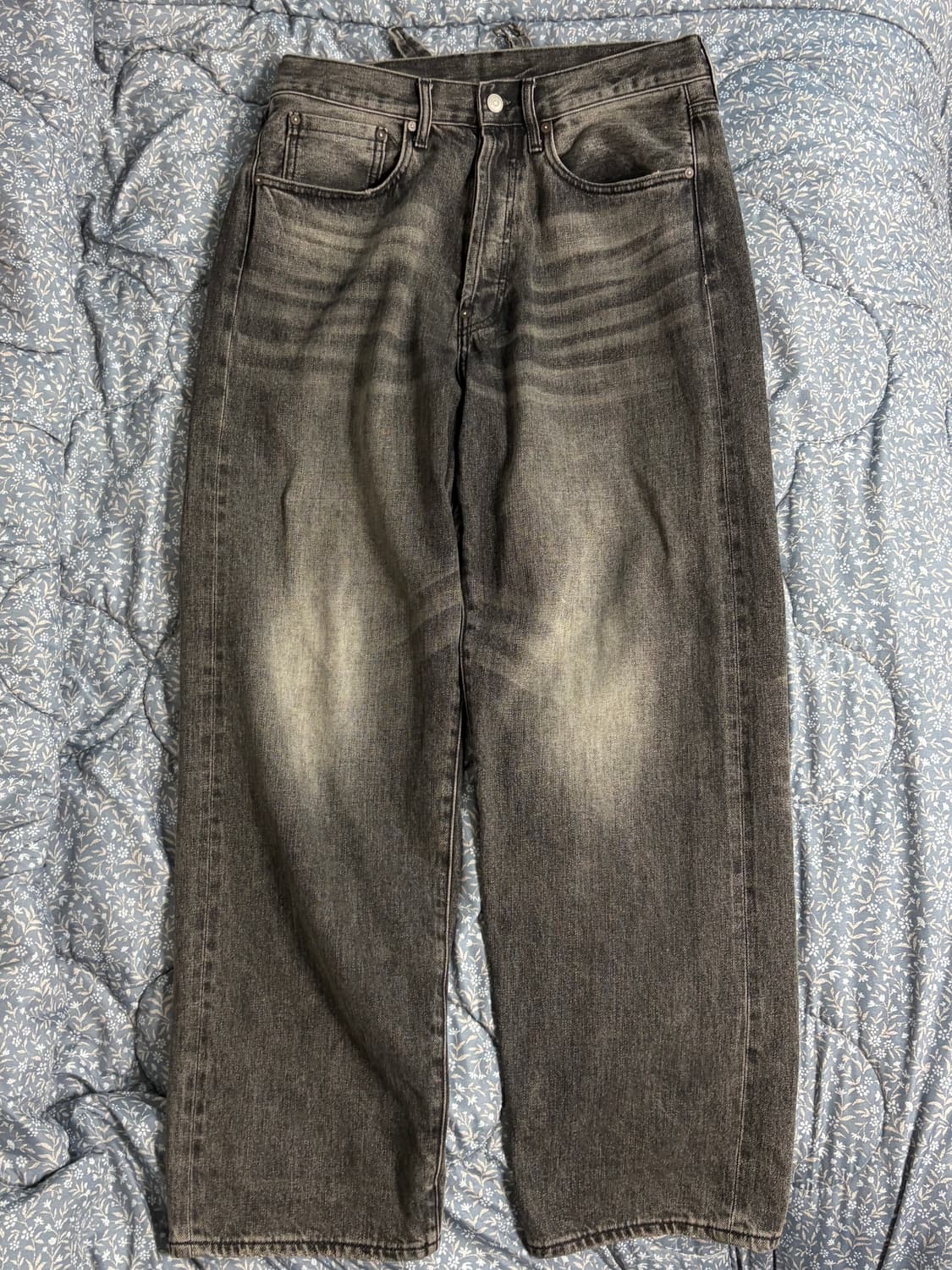 523L SELVEDGE DENIM PANTS washed black 2 상품이미지2