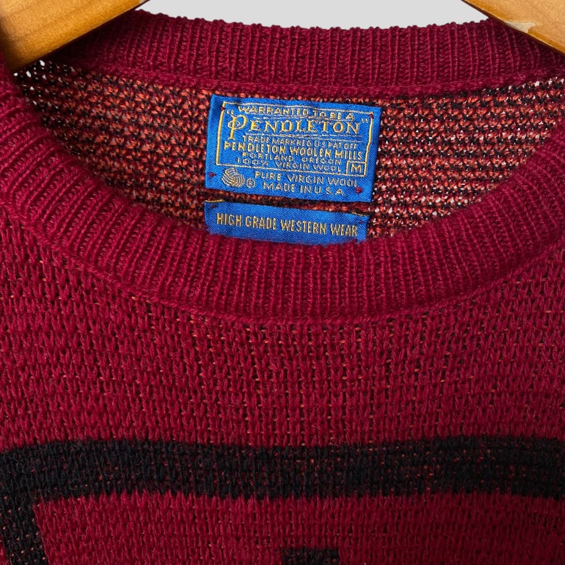 (M)펜들턴 나바호 버진 울 크루넥 니트 스웨터 상품이미지3