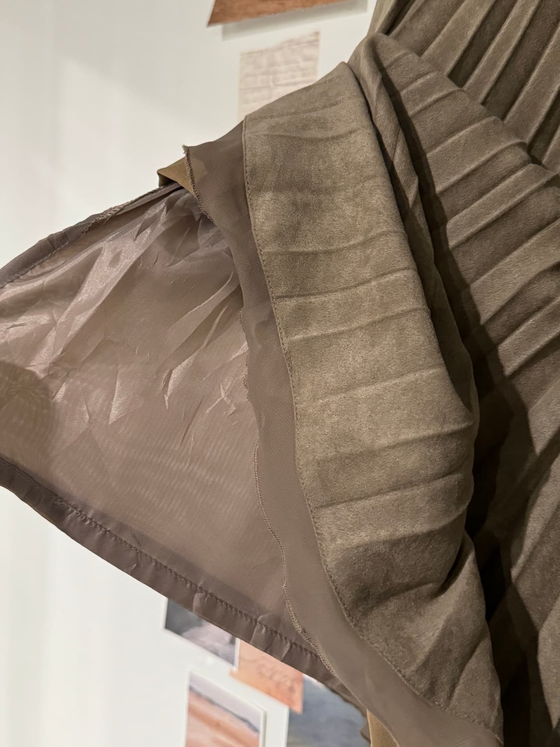 스웨이드 플리츠 스커트 상품이미지5