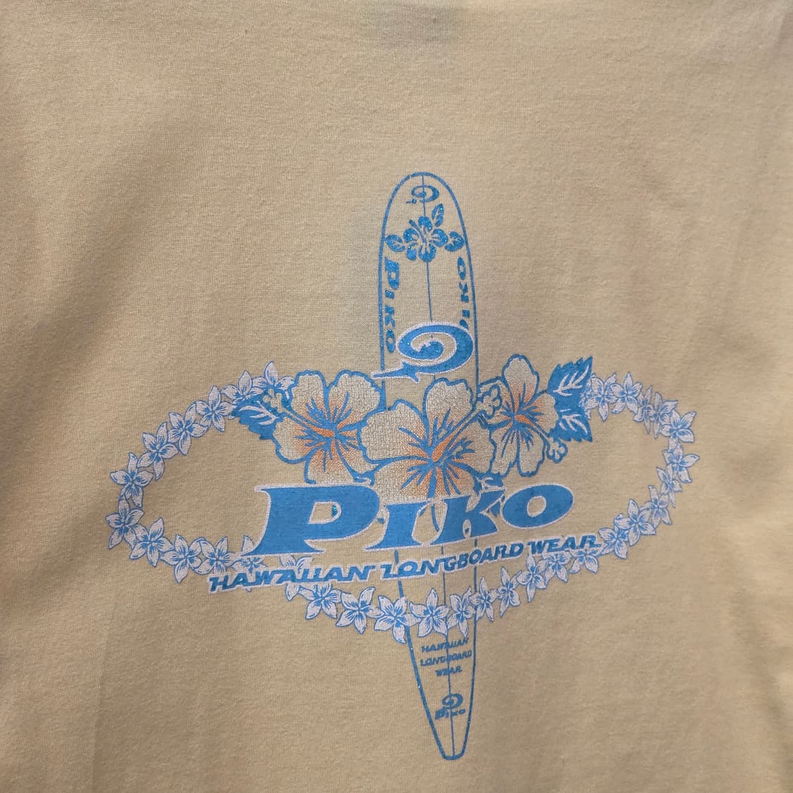 JPN 피코 블루 레터링 연노랑 반팔 상품이미지2