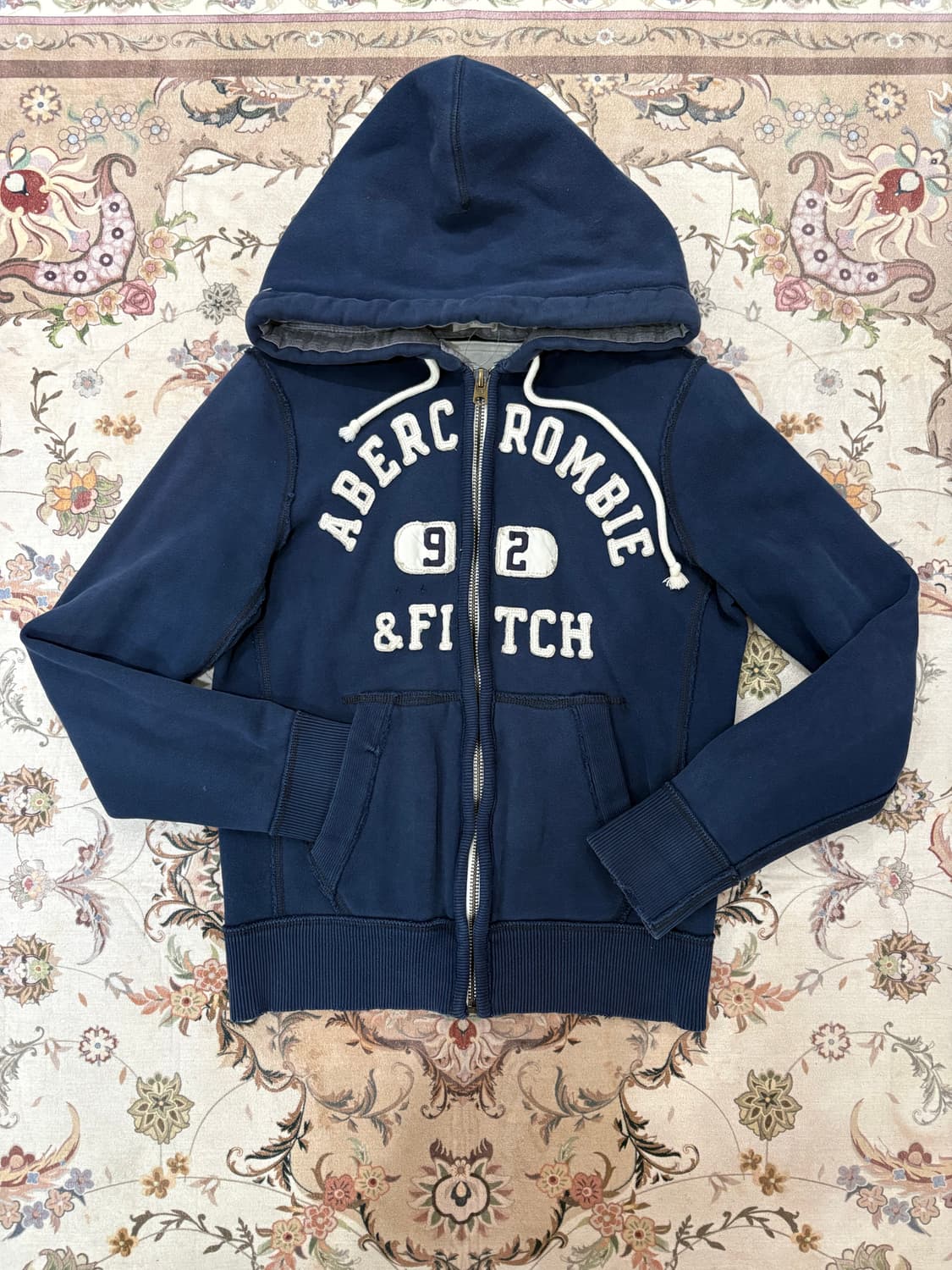 아베크롬비 스펠아웃 빅로고 후드집업 상품이미지1