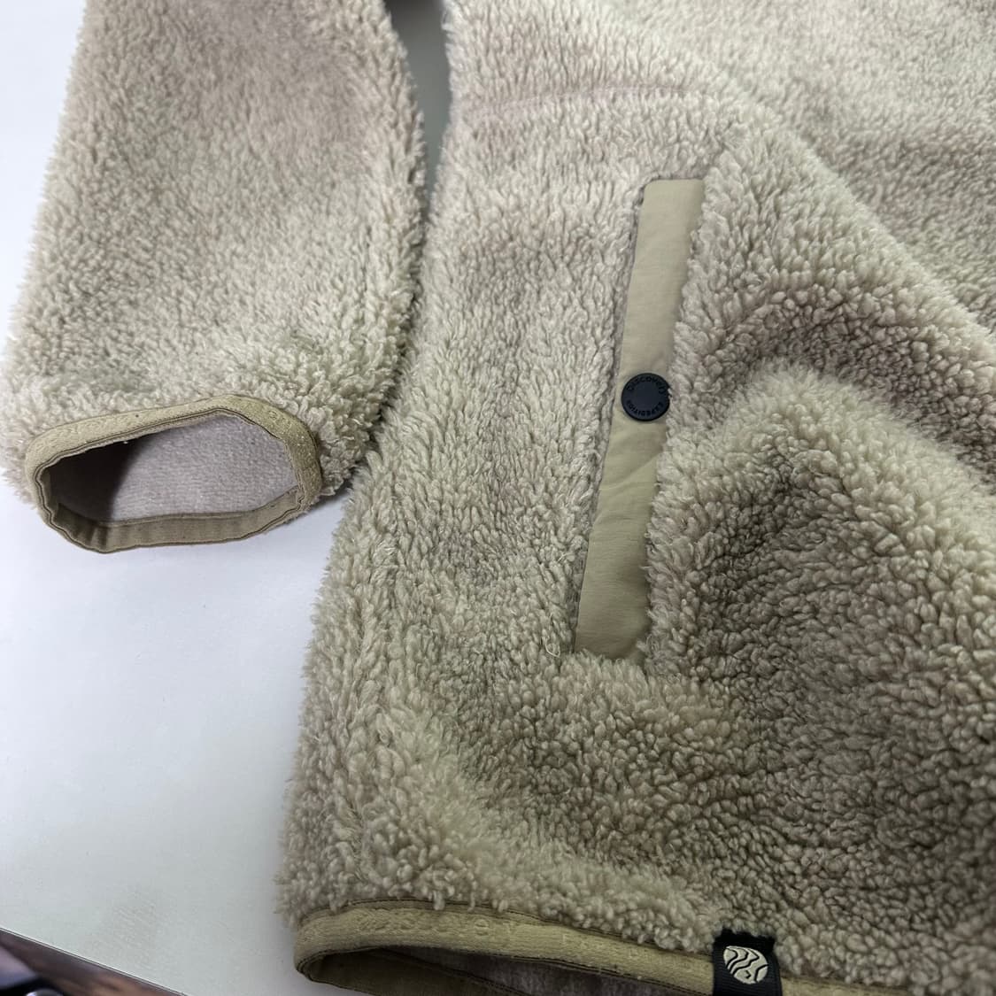 90 S 디스커버리 라이트베이지 암포켓 플리스자켓 남여공용 상품이미지3