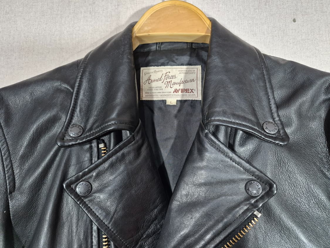 Avirex 아비렉스 가죽라이더자켓( L)(우리95) 상품이미지5