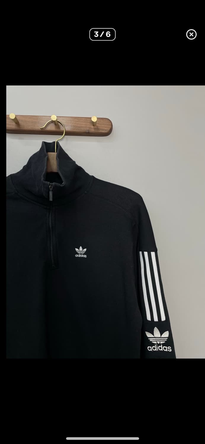 아디다스 락업 블랙 하프집업 스웨트 A2943 상품이미지3