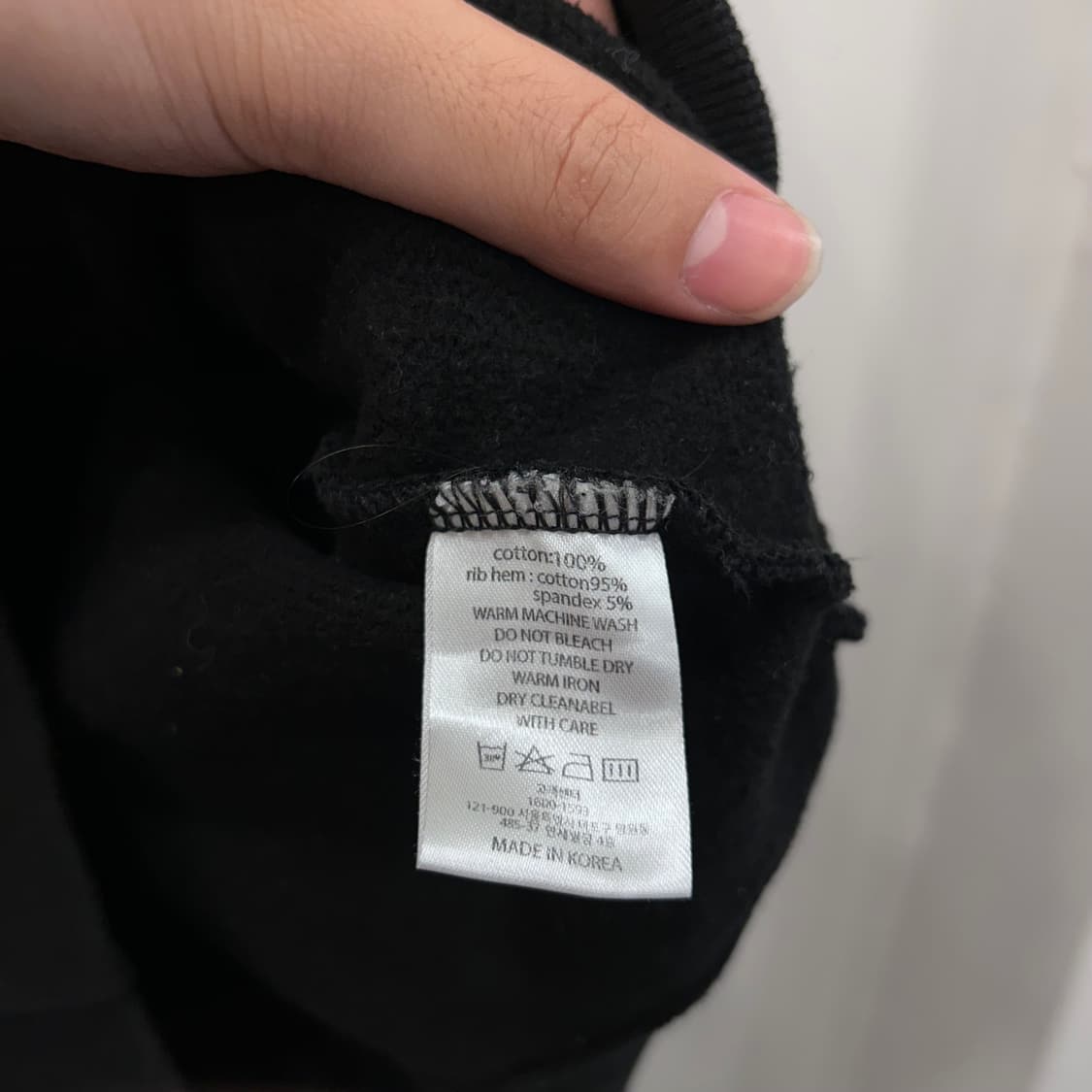아임낫어휴먼비잉 체크 패치 오버핏 후드티 상품이미지4