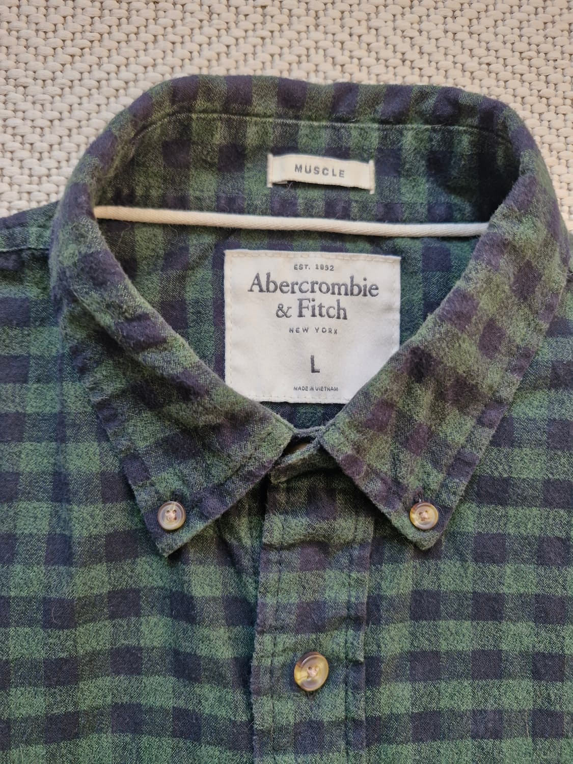 아베크롬비 플란넬 셔츠 L  상품이미지4