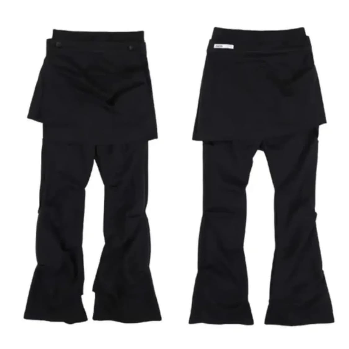 오호스 핀턱 랩스커트 상품이미지1