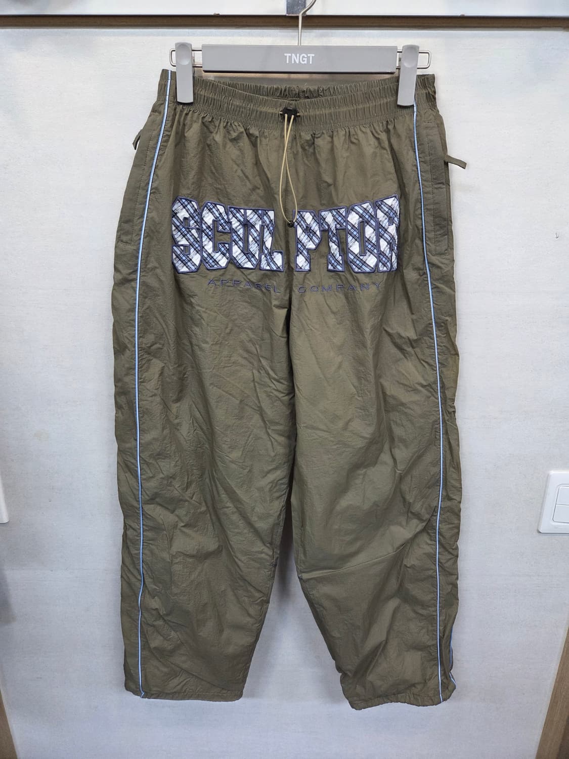 스컬프터 나일론 체크 바시티 트랙팬츠 L 상품이미지1