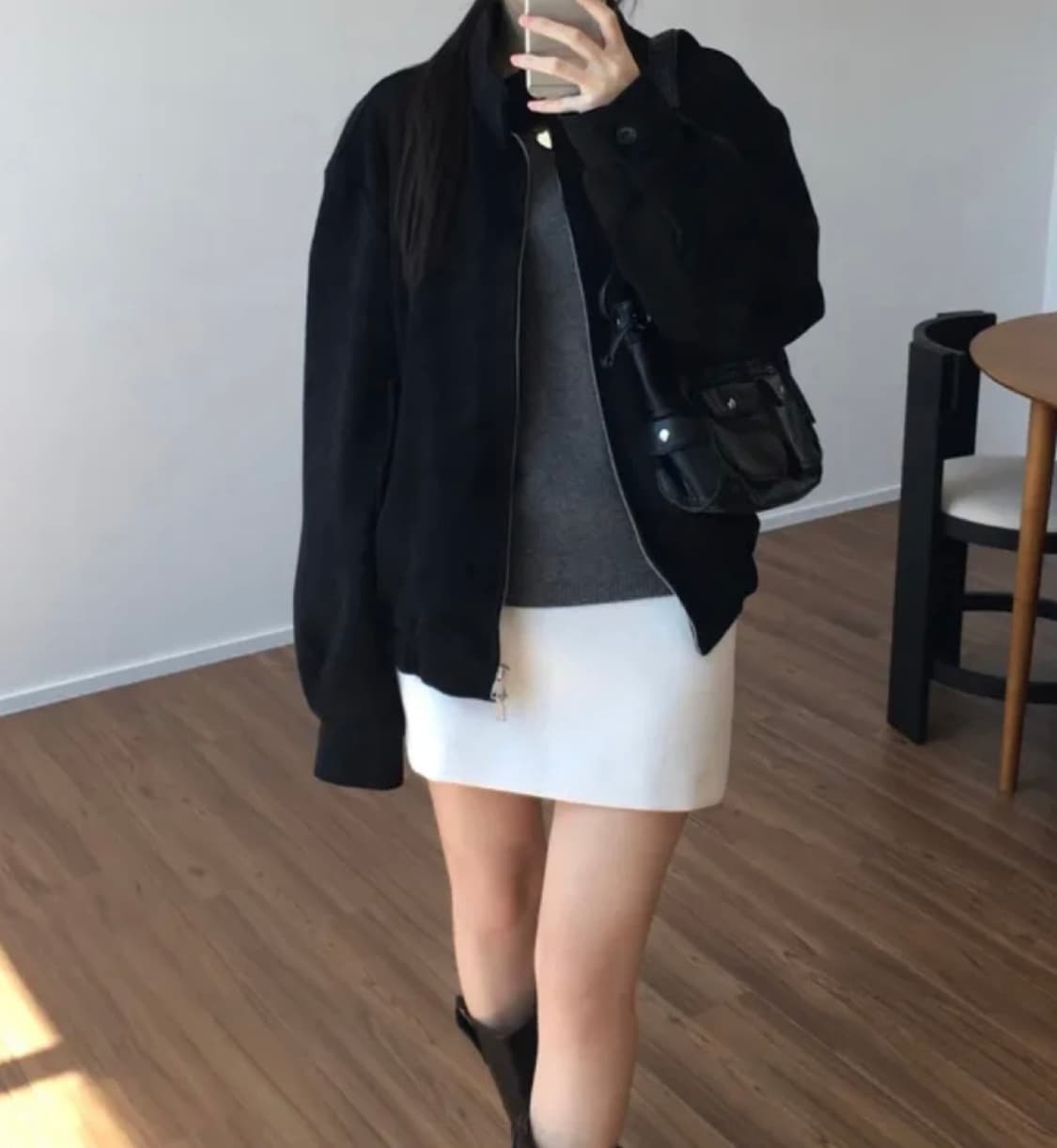 검정 스웨이드 자켓 상품이미지4