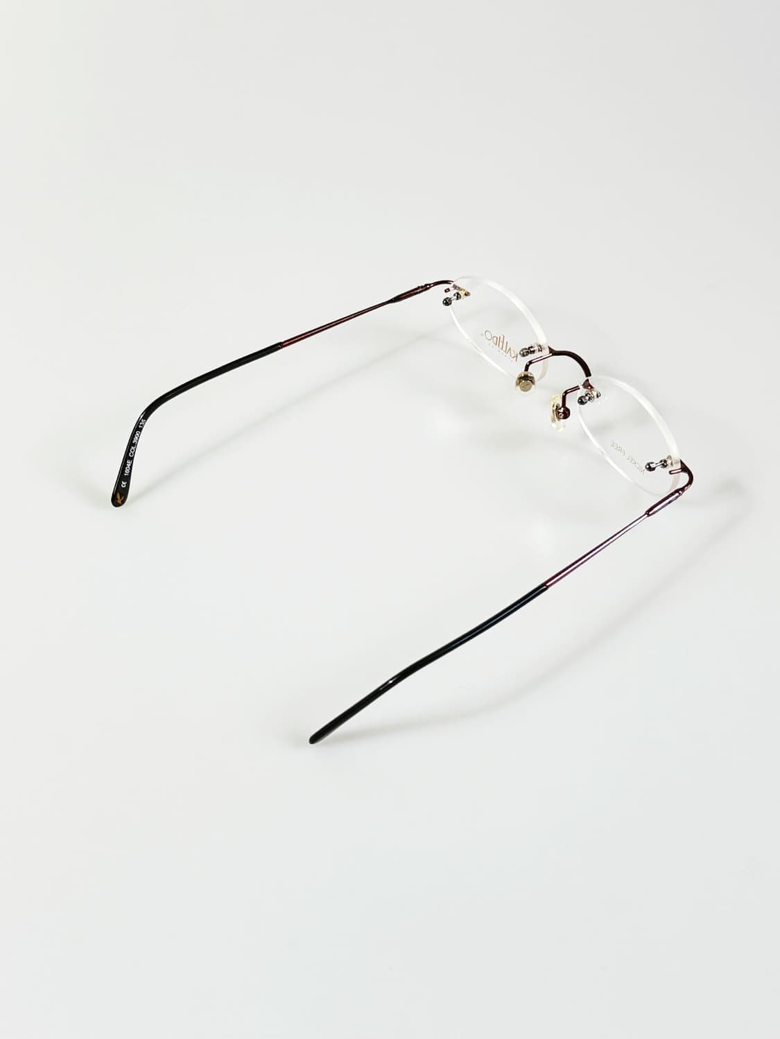 90s KALEIDO 무테 오벌 프레임 빈티지 안경 상품이미지4