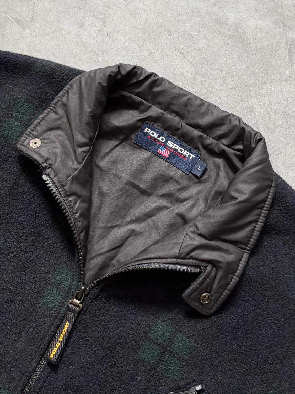 Polo 폴로 스포츠 블랙와치 플리스 자켓  상품이미지3