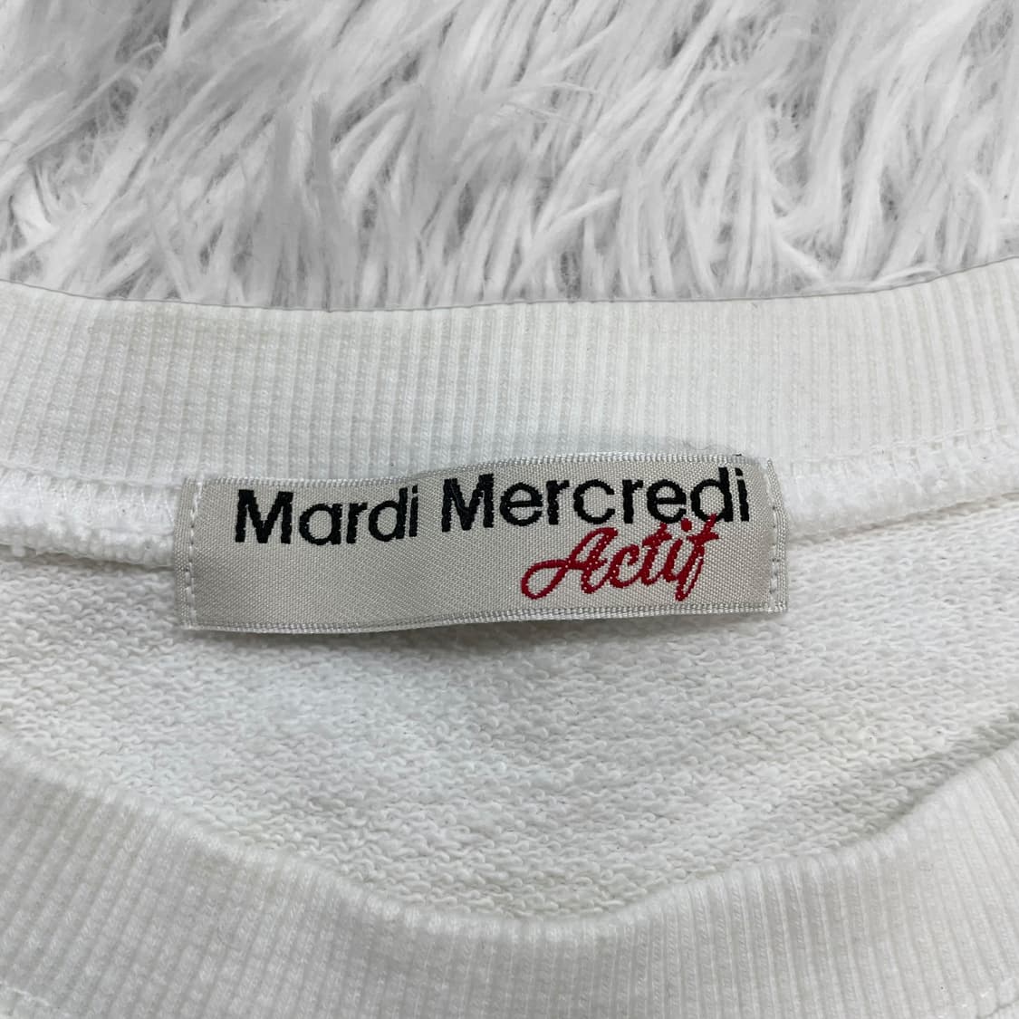 마르디메크르디 악티프 맨투맨 화이트 상품이미지4