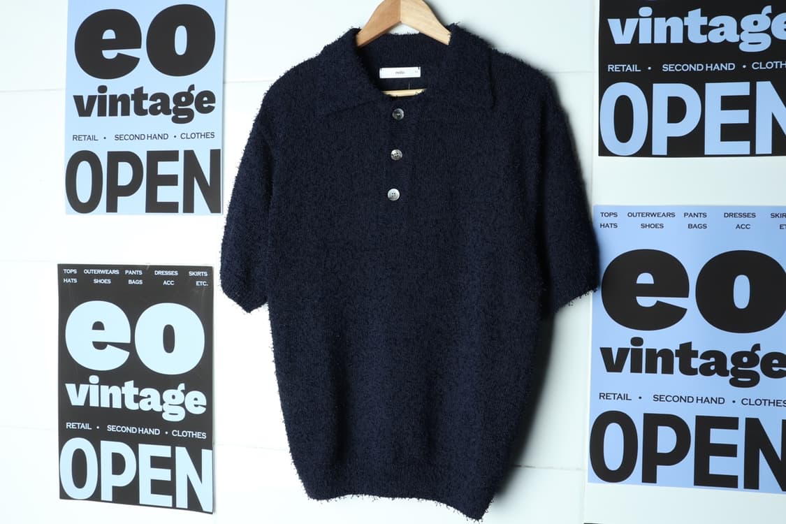 (M-XL) 밀로 아카이브 반팔 카라 티셔츠 부클 타월 니트-7B0E 상품이미지2