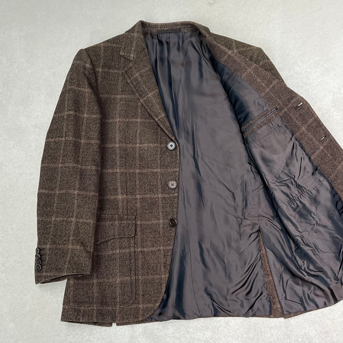 에르메네질도 제냐 체크 블레이저 s09415 상품이미지3