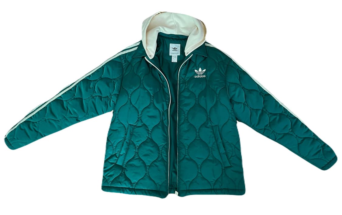 아디다스 그린 후드 퀄팅자켓 상품이미지1