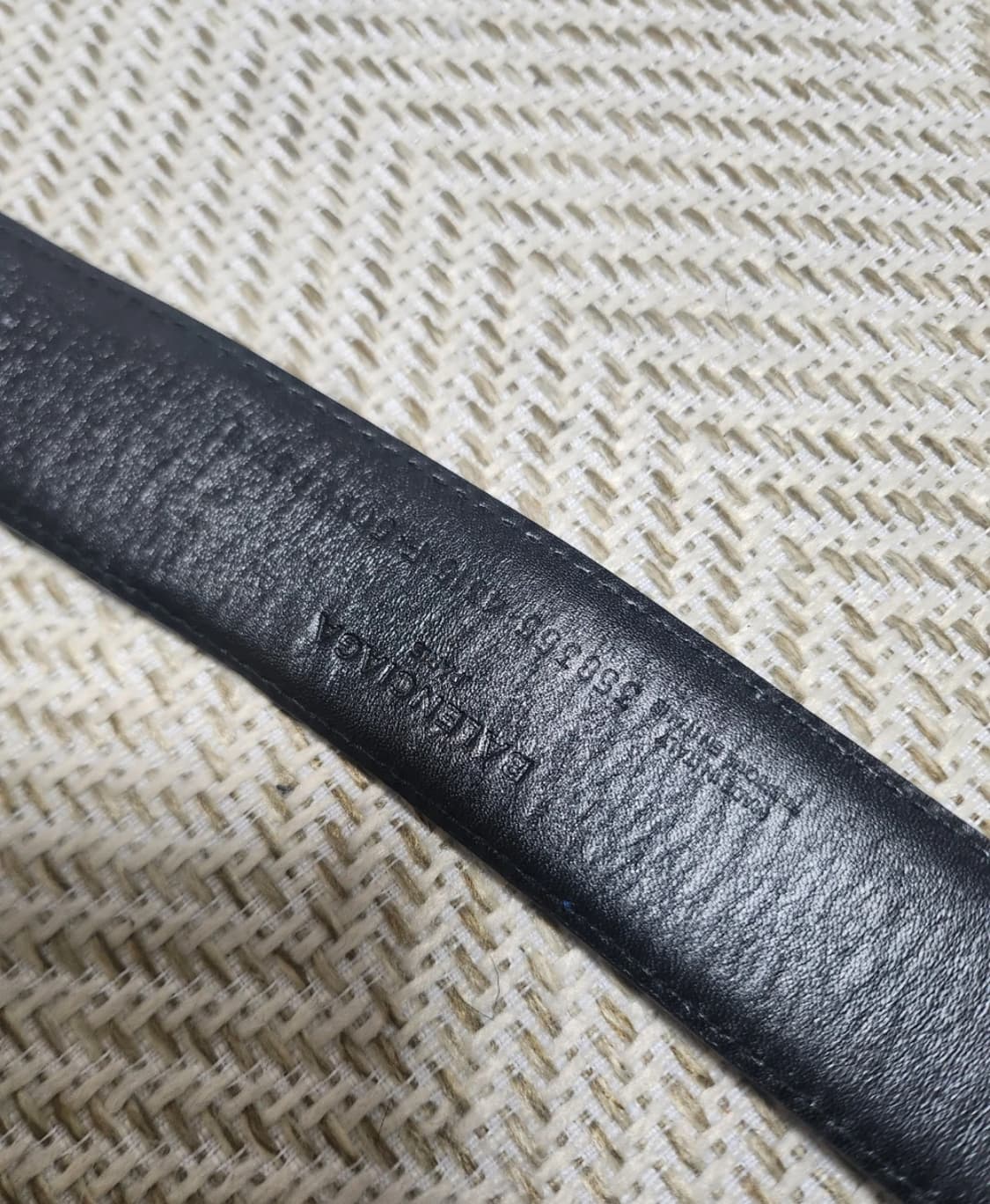 발렌시아가 스퀘어 레더 벨트 블루  상품이미지4