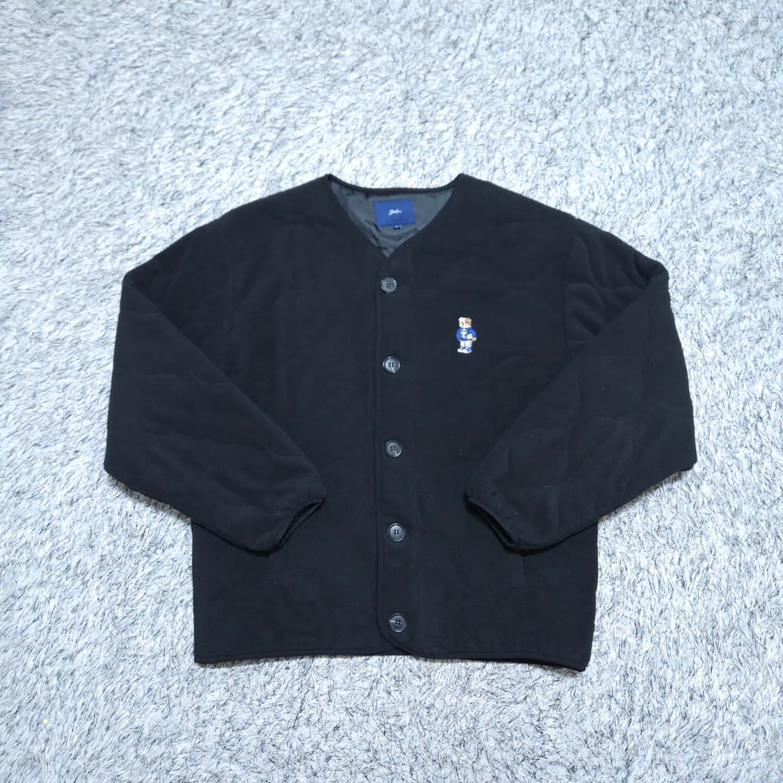 예일Yale) L 남자 뽀글이 플리스자켓 블랙 / 왕눈이샵 상품이미지1