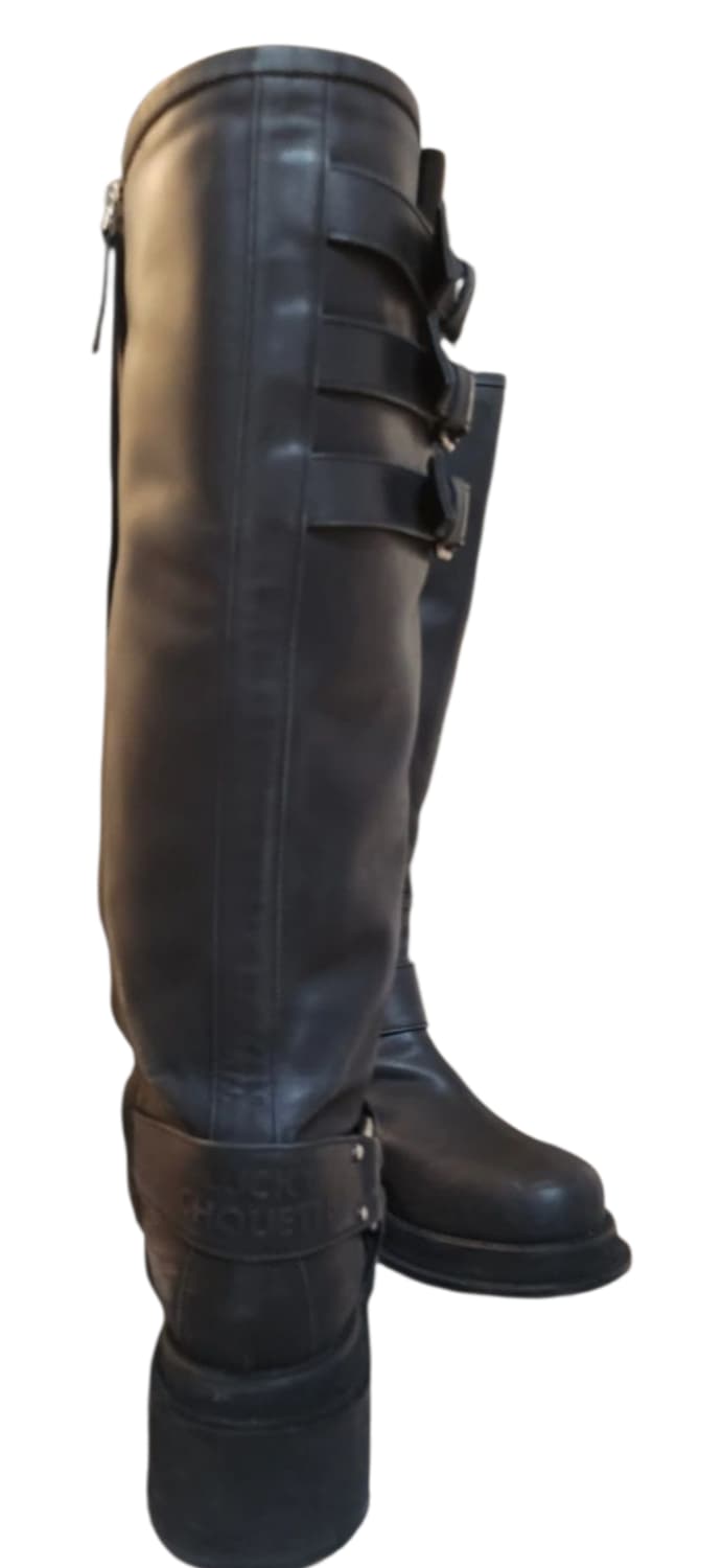 럭키슈에뜨 리얼가죽 롱부츠 블랙 240 상품이미지2