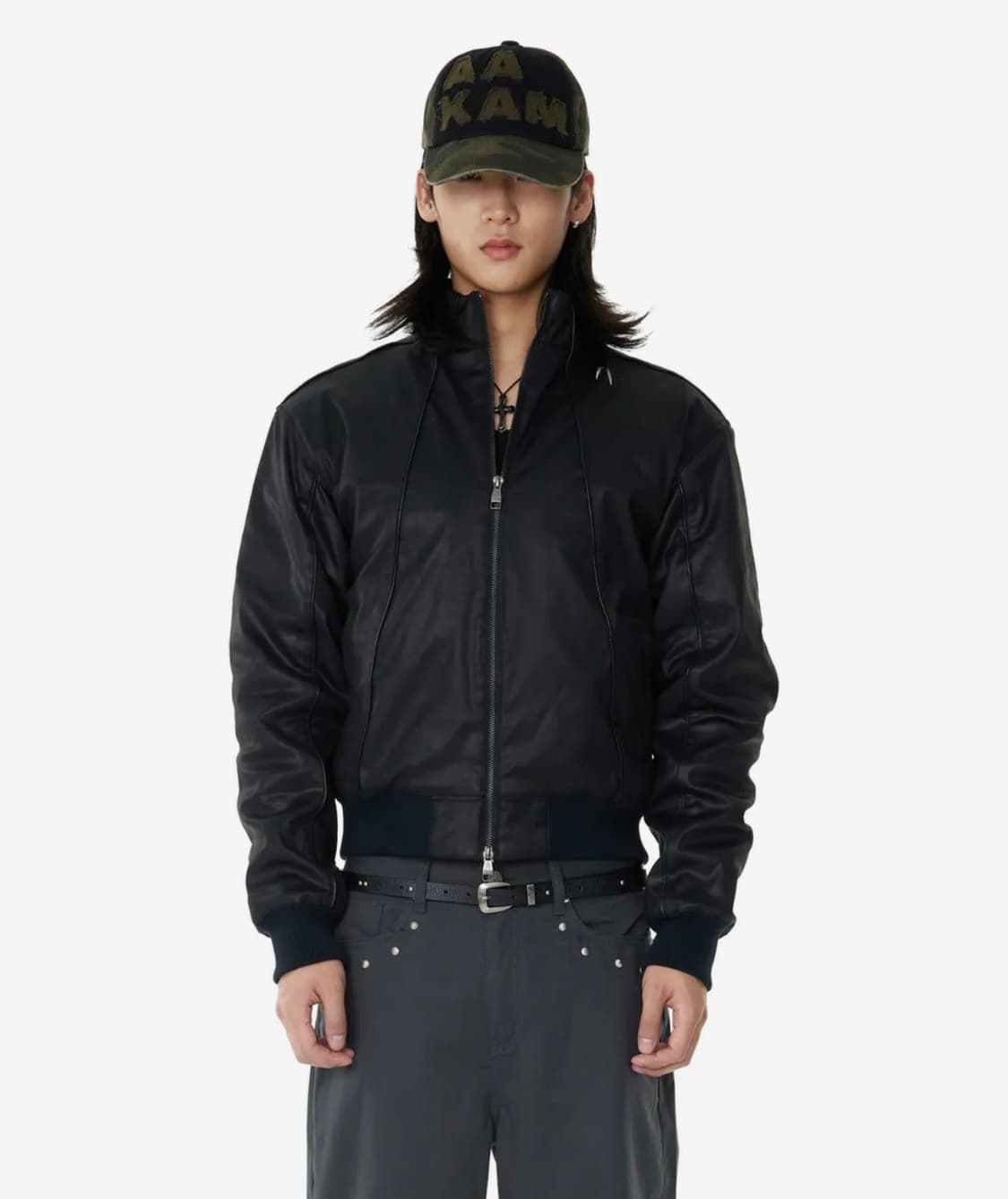 아캄 레더자켓 블랙 사이즈2 상품이미지3