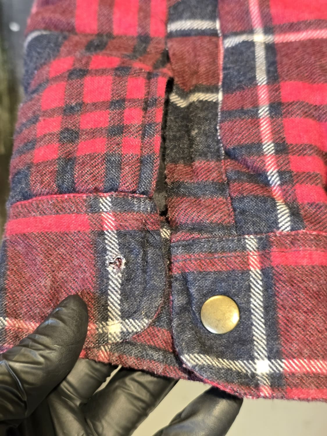 90s Dickies Plaid Flannel Shirt Jacket 상품이미지3